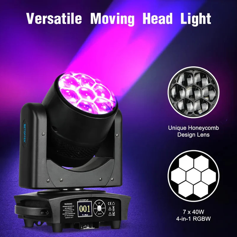 LM0740 7x40w Wash Moving Head Stage Light
