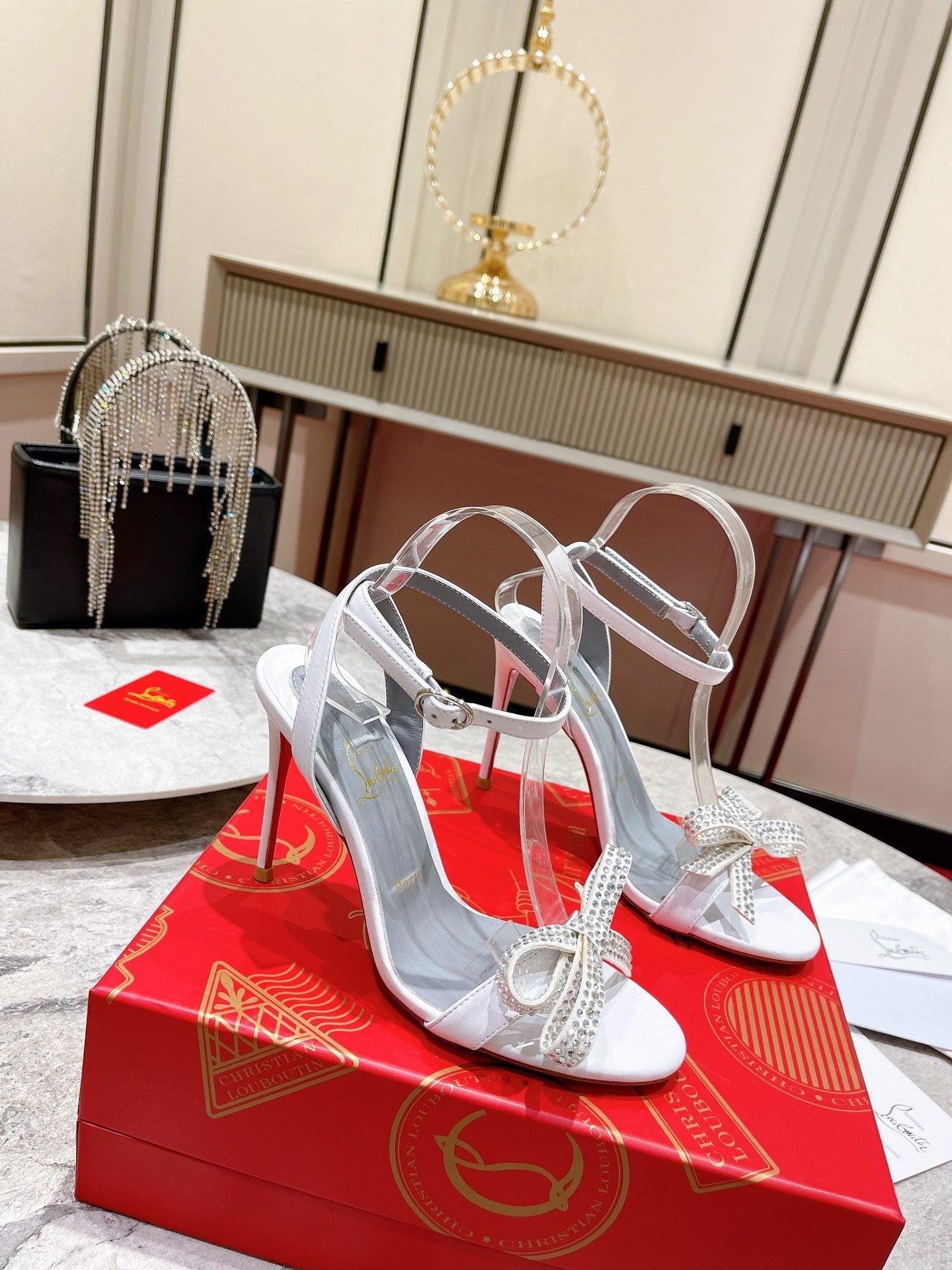 CL* 24 new bow high heels1:1 VIP