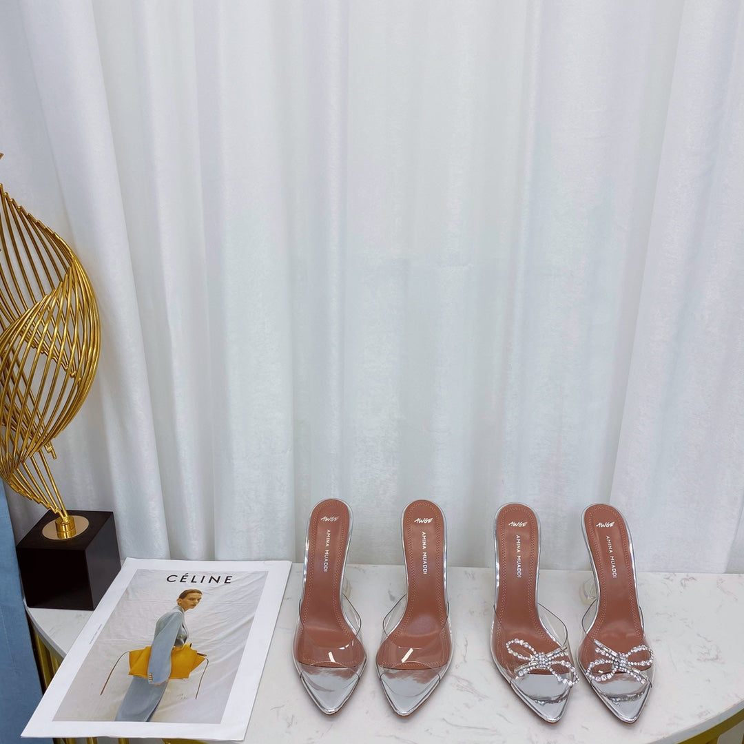 Ami* Muad* Pointed Toe Rhinestone Pumps