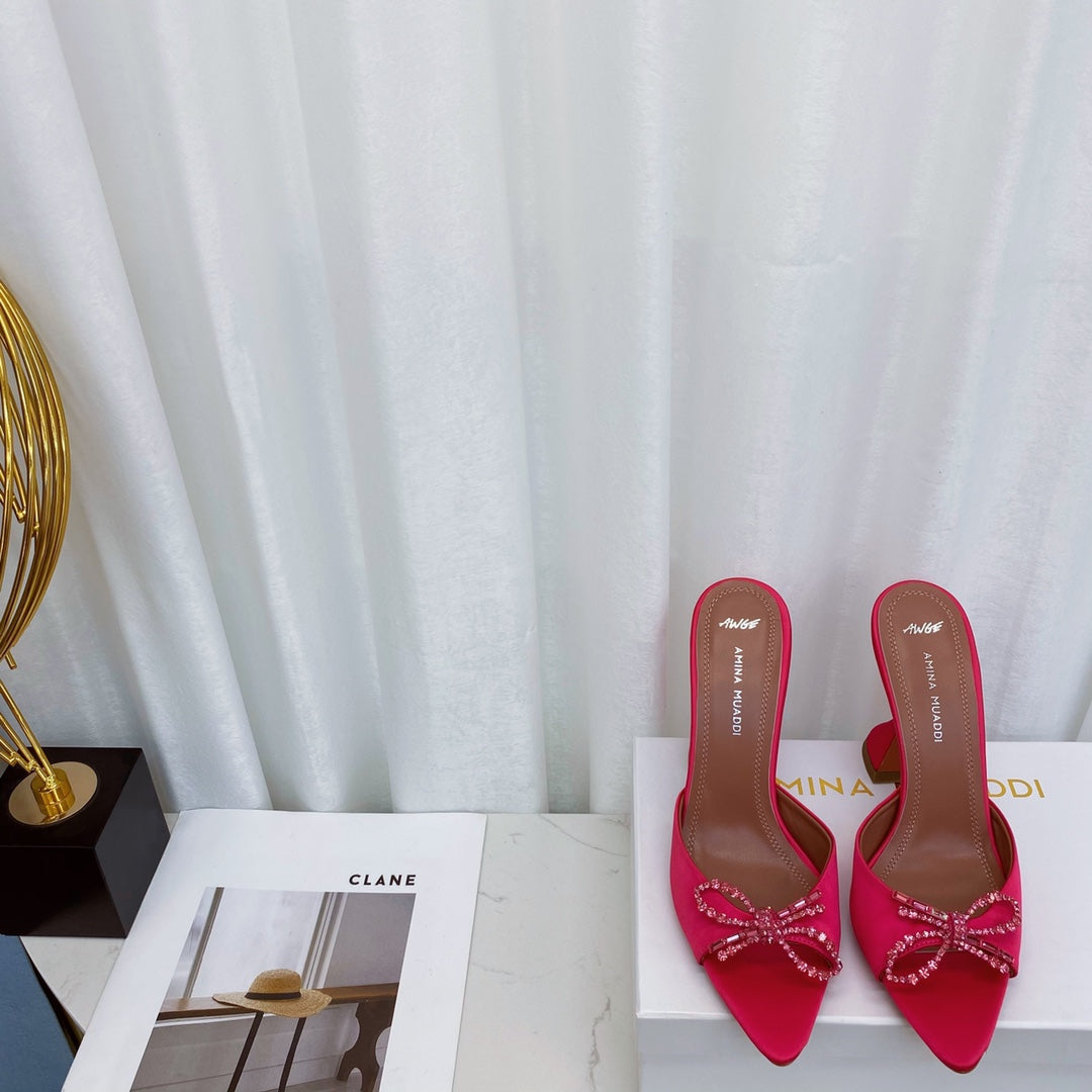 Ami* Muad* Pointed Toe Rhinestone Pumps