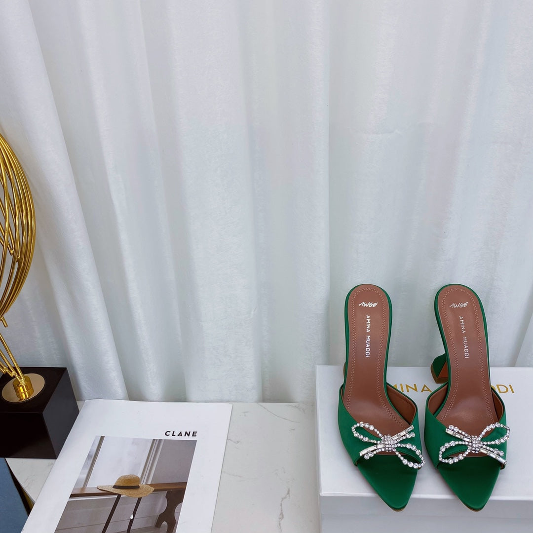 Ami* Muad* Pointed Toe Rhinestone Pumps