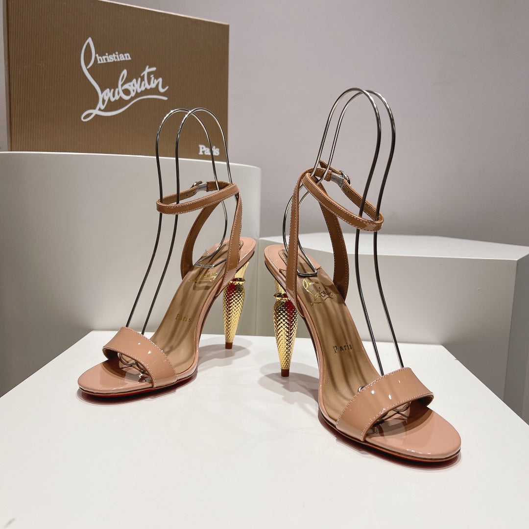 CHRIS* LOUB* 24SS LIPGLOSS high-heeled sandals 1:1 VIP