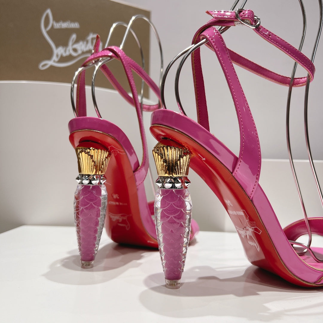 CHRIS* LOUB* 24SS LIPGLOSS high-heeled sandals 1:1 VIP