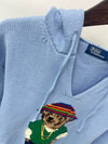 Ralph Laur* bear embroidered sweater