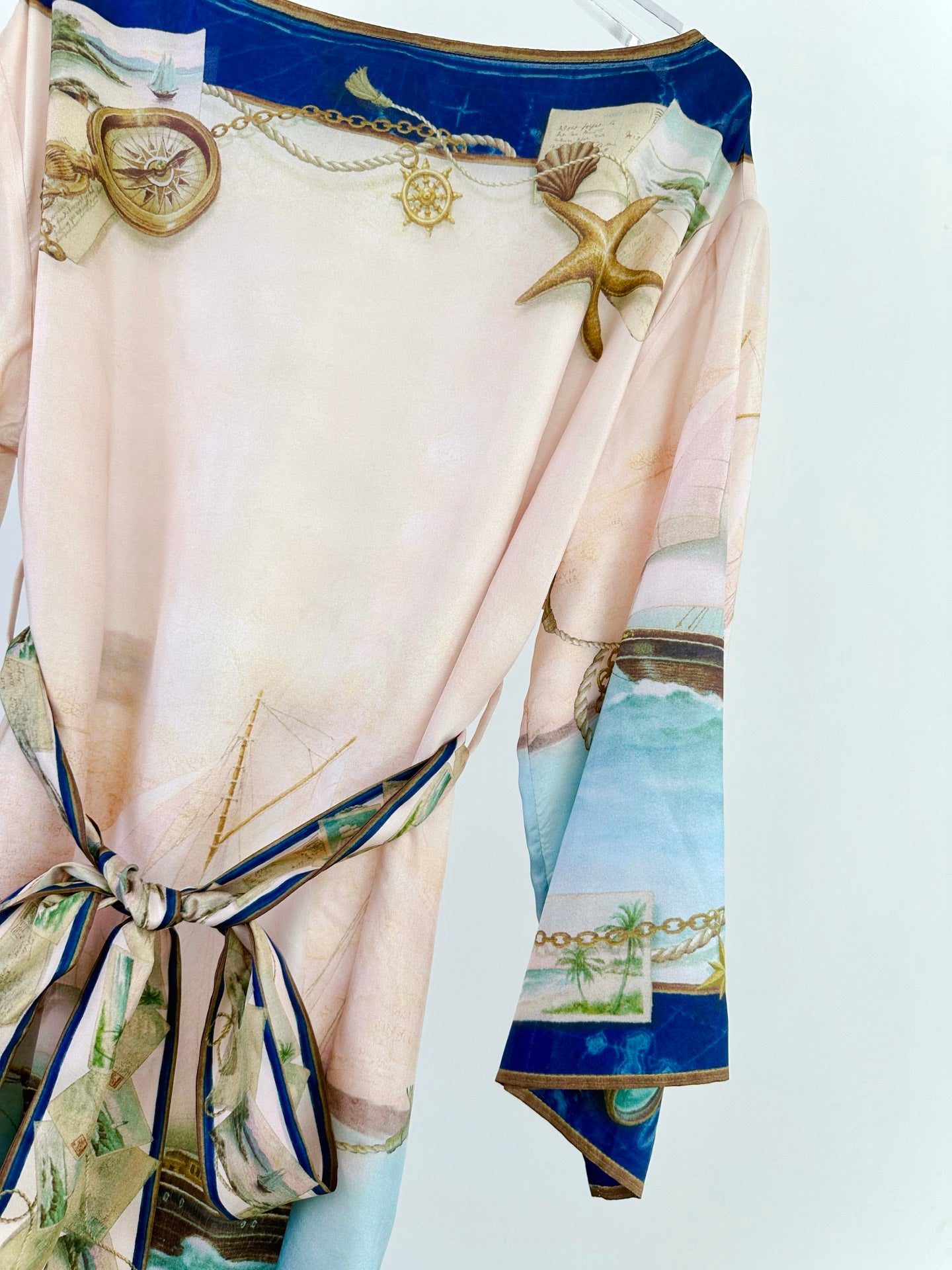 ZIM* Silk Loose-Fit Long-Sleeve Mini Dress