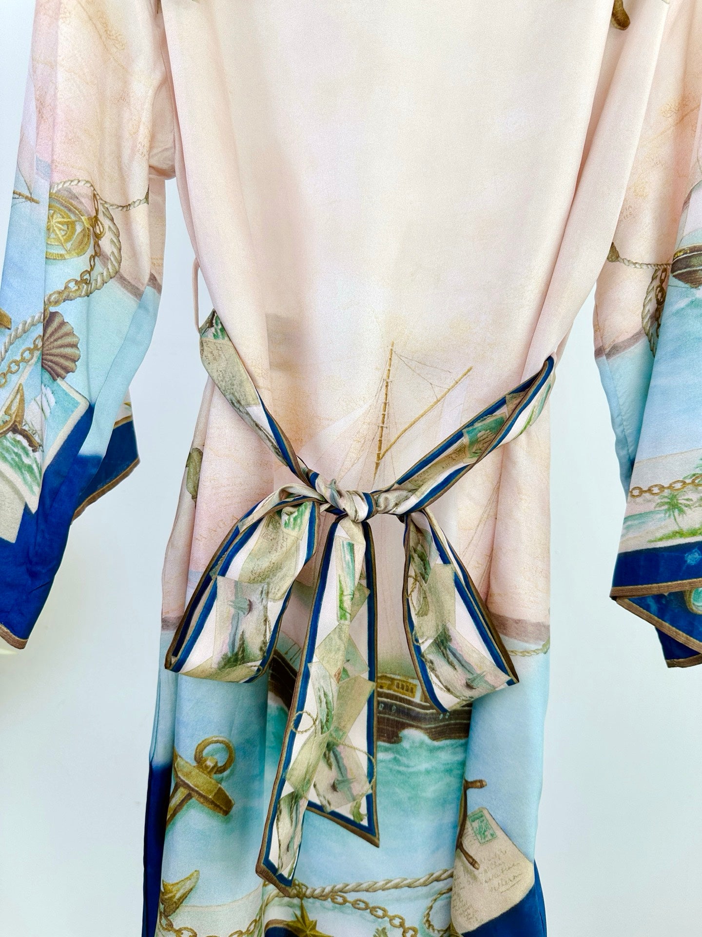ZIM* Silk Loose-Fit Long-Sleeve Mini Dress