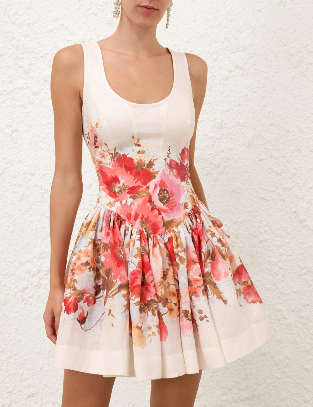 ZIM* Cutout Back Print Dress
