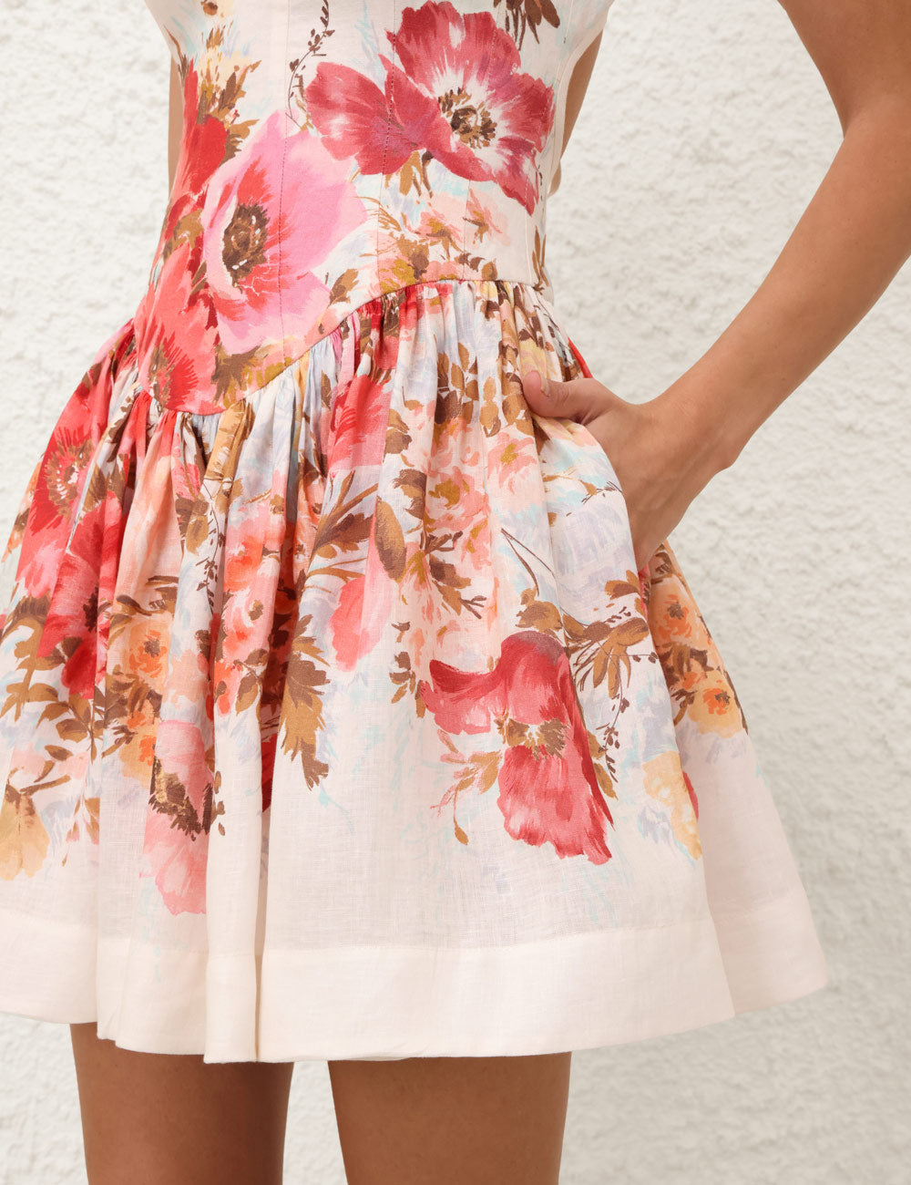 ZIM* Cutout Back Print Dress