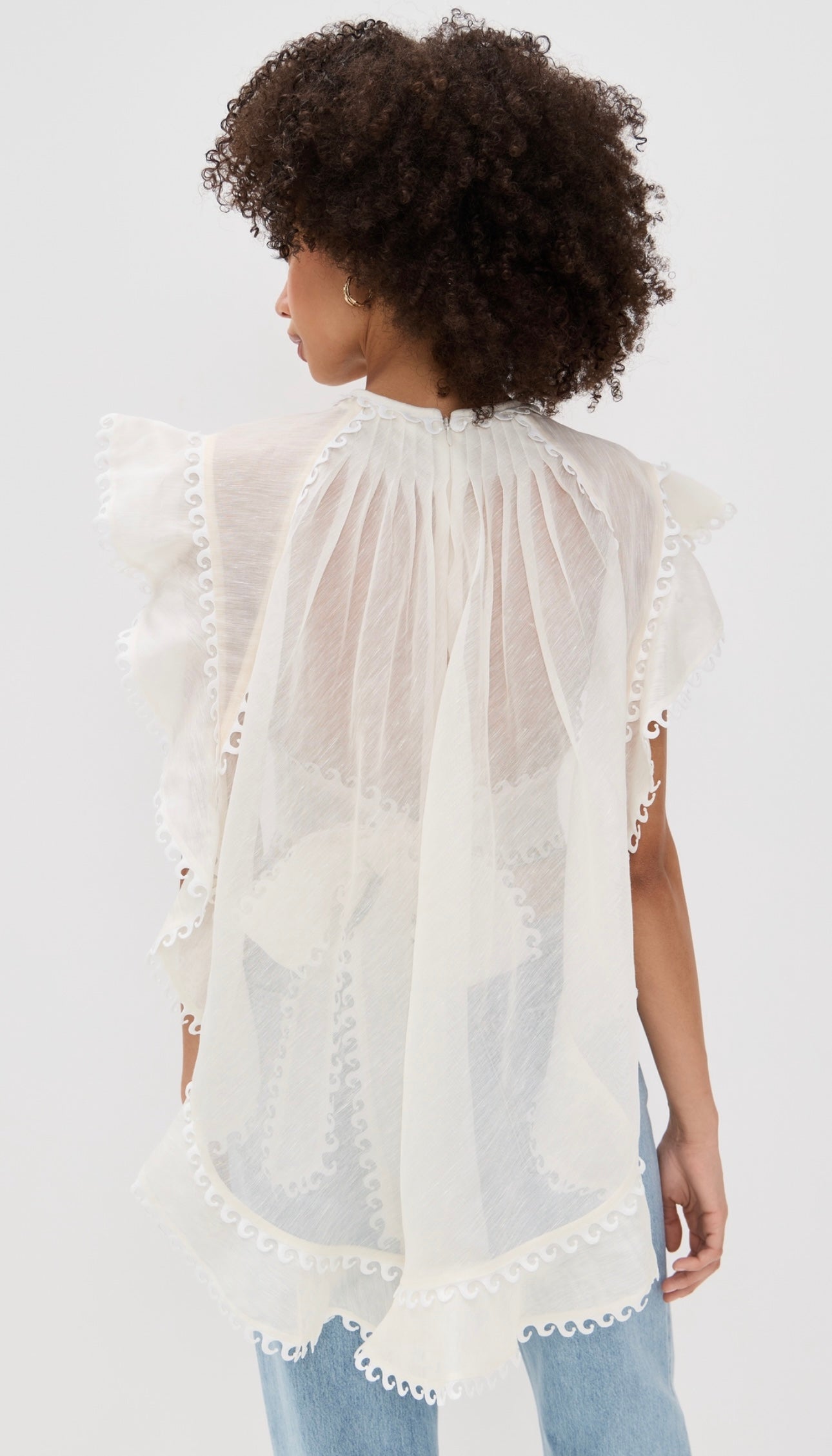 ZIM* Ruffled Ruffle Embroidered Pattern Dress