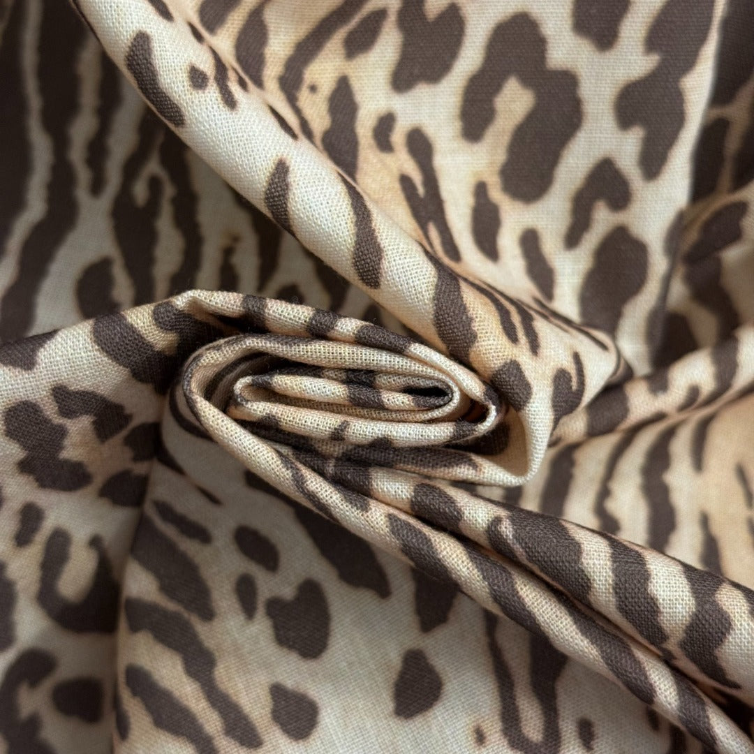 ZIM* leopard print V-neck waist dress