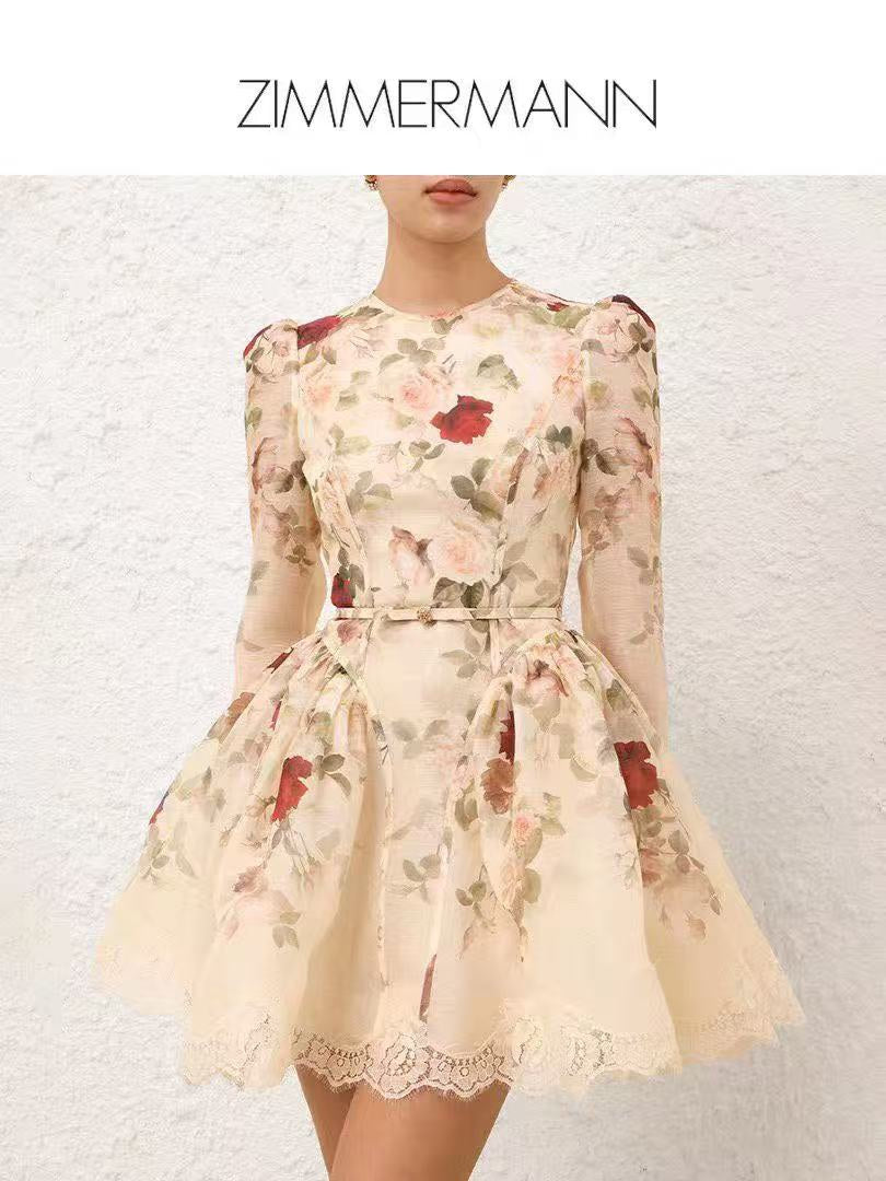 ZIM* Colorful Rose Flower Dress