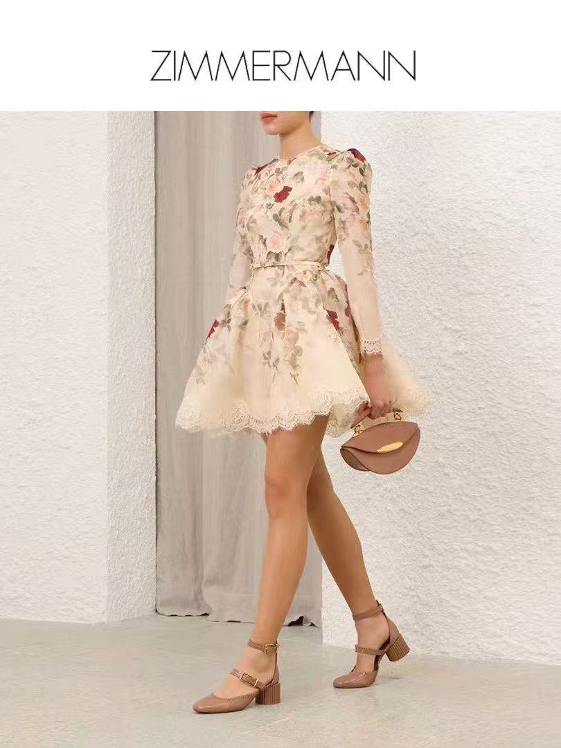 ZIM* Colorful Rose Flower Dress