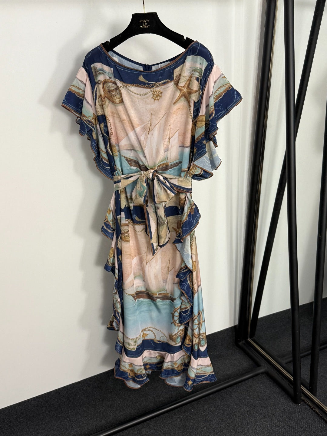 ZIM* Nautical Sailboat Print Dress