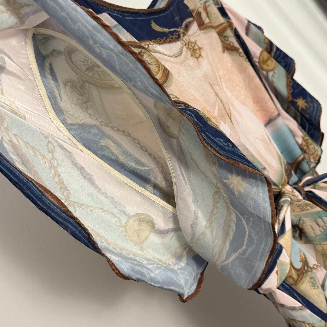 ZIM* Nautical Sailboat Print Dress
