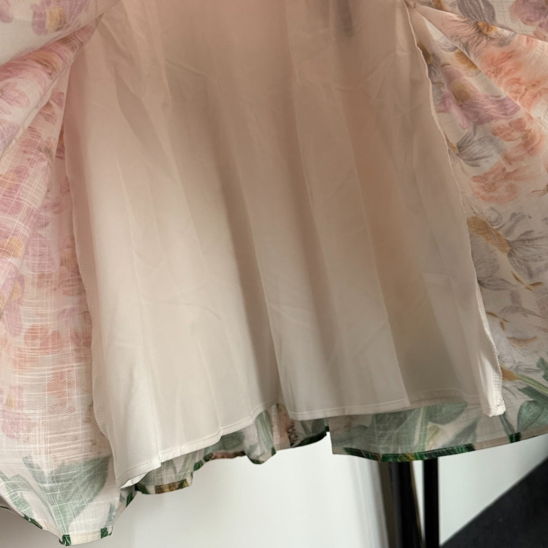 ZIM* Embroidered 3D Pleated Skirt