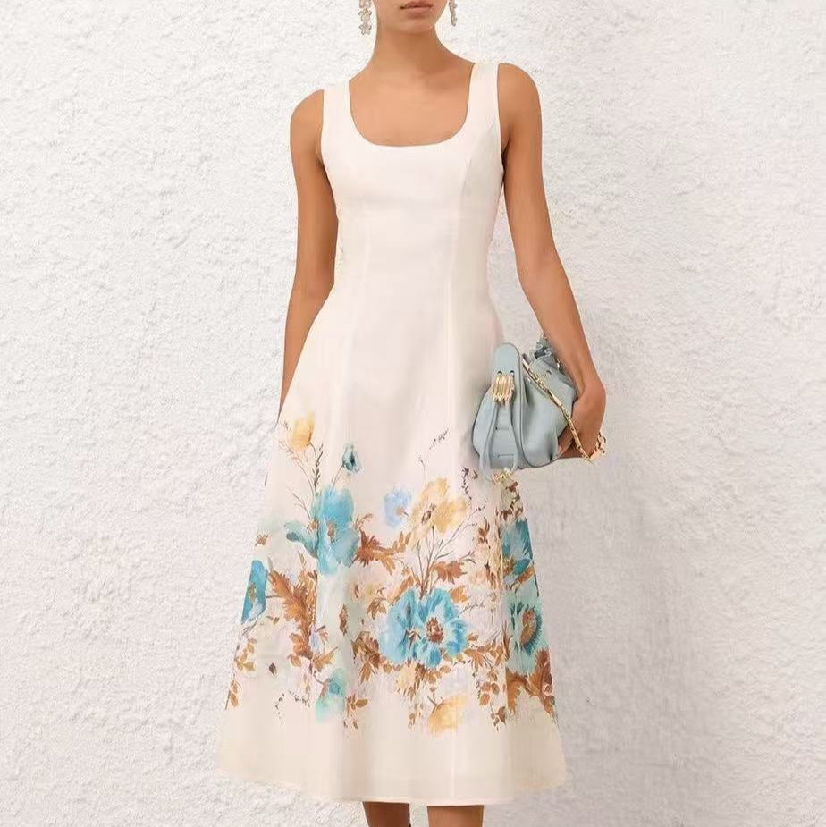 ZIM* Colorful Floral Print Slip Dress