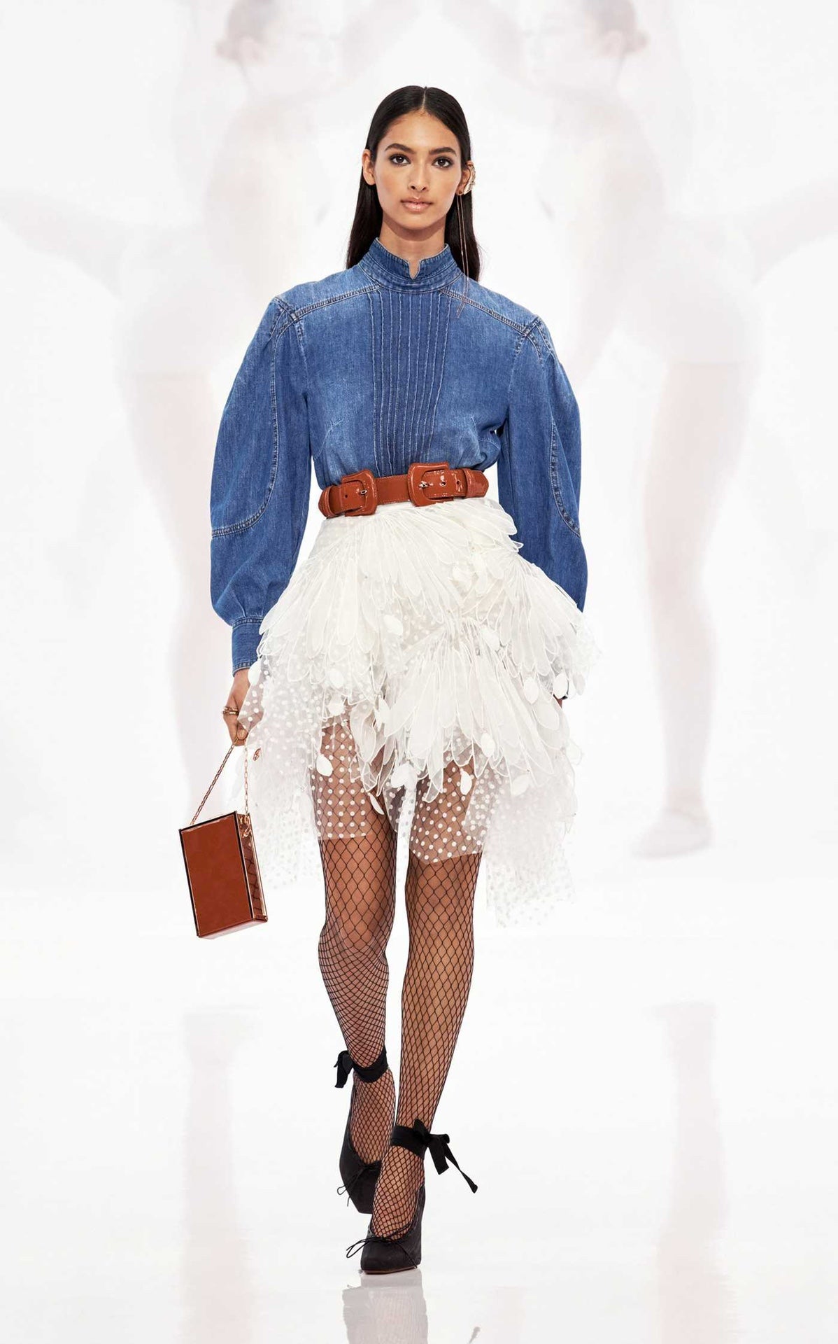 ZIM* 25SS Feather Skirt