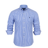 Ralph Laur* Lapel Striped POLO Long Sleeve Shirt