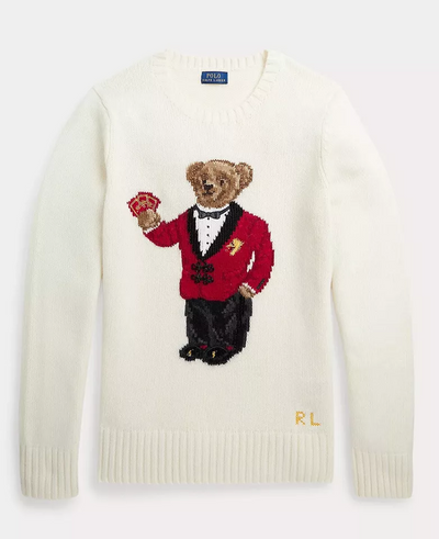 Ralph Lauren* Bear jacquard sweater