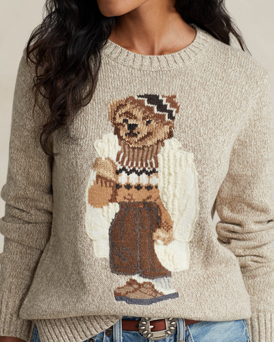 Ralph Lauren* Bear jacquard sweater