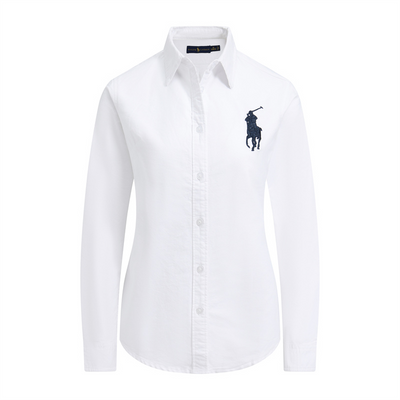 Ralph Laur* Large Embroidery Slim Fit Oxford Shirt