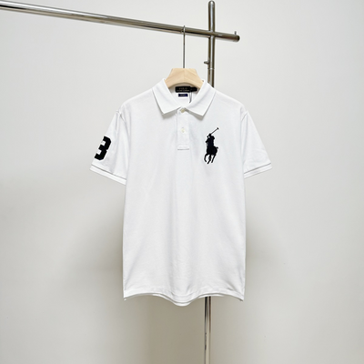 Ralph Laure* Cotton Lapel Short Sleeve POLO Shirt