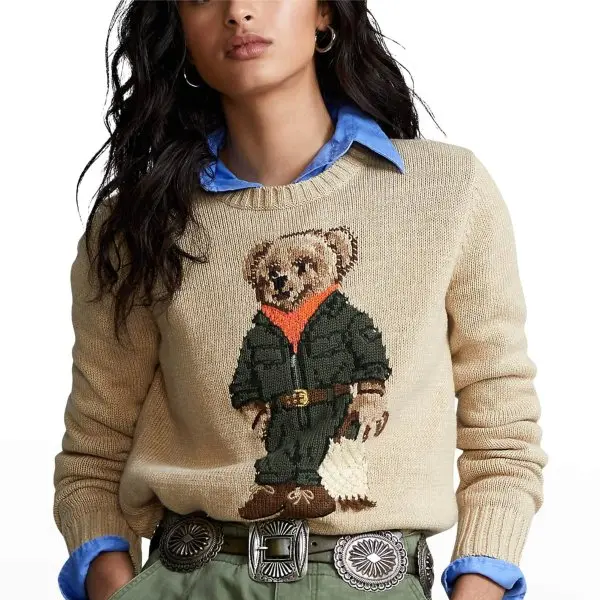 Ralph Lauren* Bear jacquard sweater