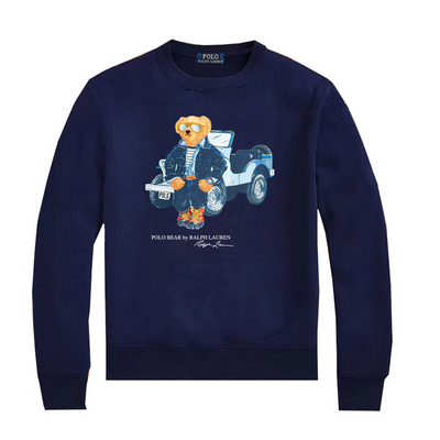 Ralph Laur* Bear Crewneck Sweatshirt(Velvet)