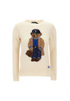 Ralph Laur* bear embroidered sweater