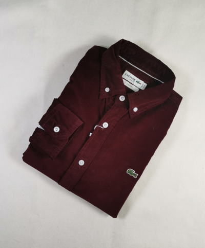 Lacost* Corduroy Long Sleeve Shirt