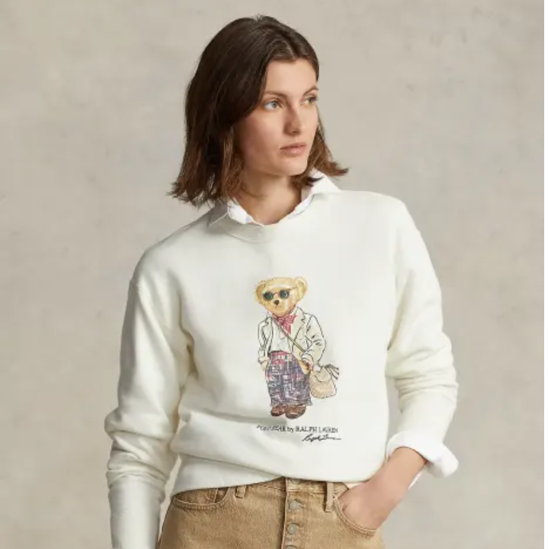 Ralph Lauren* Bear Crewneck Sweatshirt (Velvet)