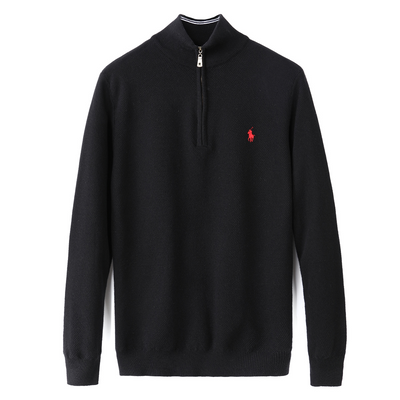 Ralph Laur* Quarter Zip Wool Sweater