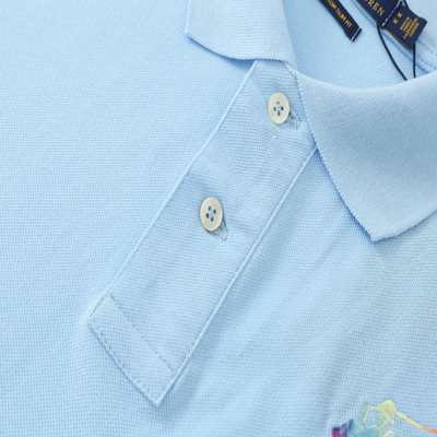 Ralph Laur* Colorful Embroidered Polo Shirt