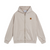 Carhart* washed distressed zip-up hoodie