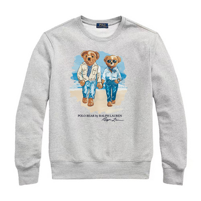 Ralph Laur* Bear Crewneck Sweatshirt