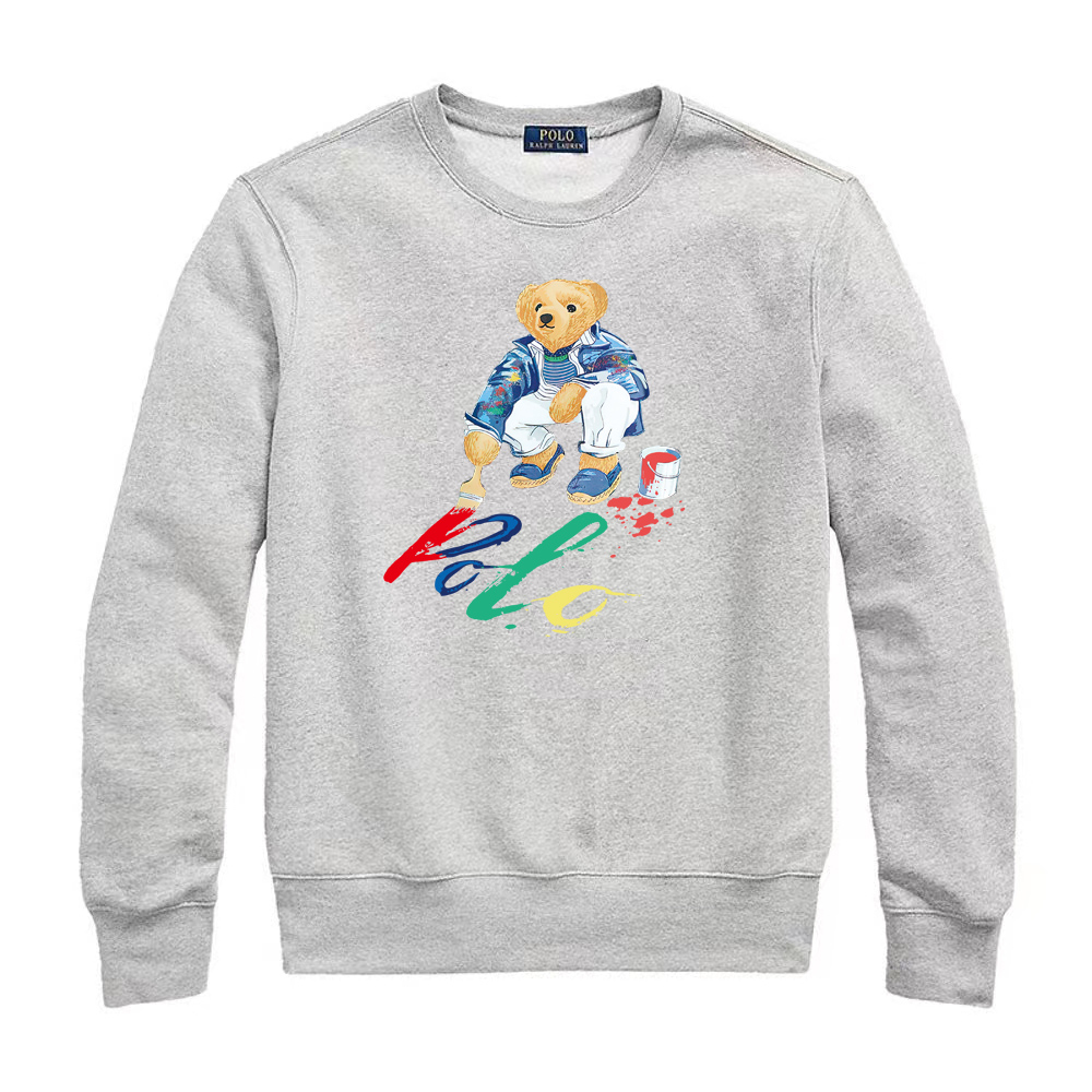 Ralph Laur* Bear Crewneck Sweatshirt