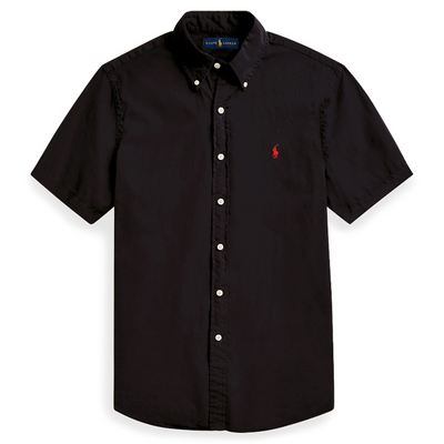 polo cotton Oxford short sleeve shirt