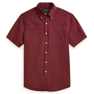 polo cotton Oxford short sleeve shirt