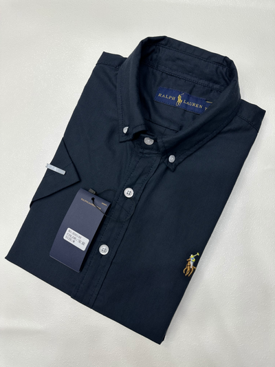 POLO cotton short-sleeved shirt with colorful embroidery