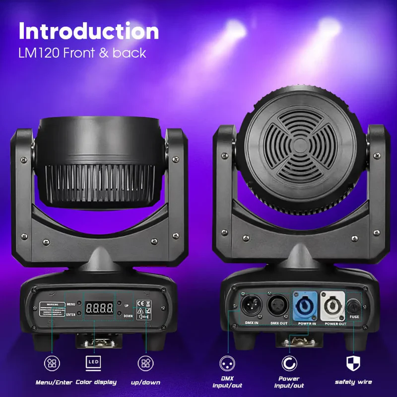 LM120 Demon's Eye 120w Moving Head DJ Light