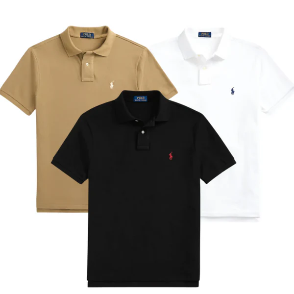 BUY 1, GET 3 – COTTON PIQUÉ POLO SHIRT SET