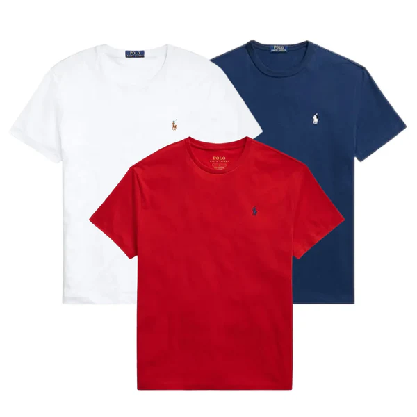 3-PACK – MEN'S SLIM-FIT COTTON T-SHIRTS