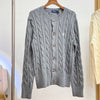 Ralph Laure* cable-knit wool and cashmere cardigan（12 colors）