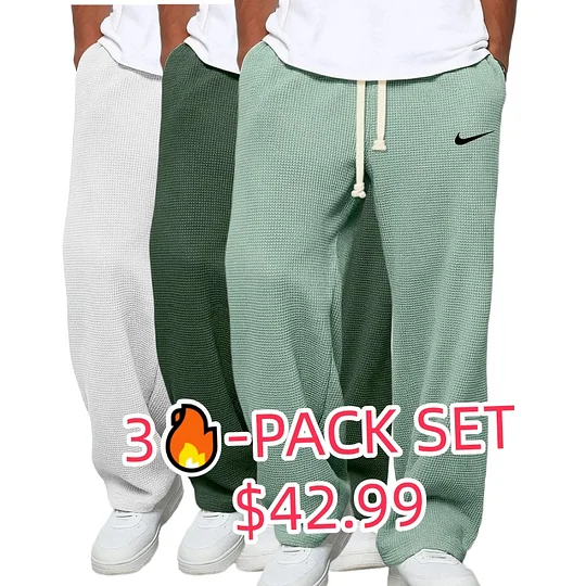 Men's Spring And Autumn Casual Sports Textured Trousers