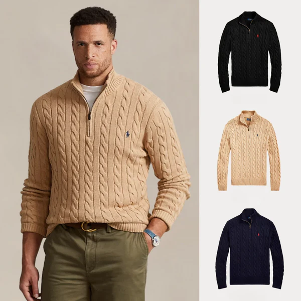BUY 1, GET 3 – WINTER CABLE KNIT COTTON ZIP SET