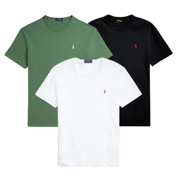 3-PACK – MEN'S SLIM-FIT COTTON T-SHIRTS
