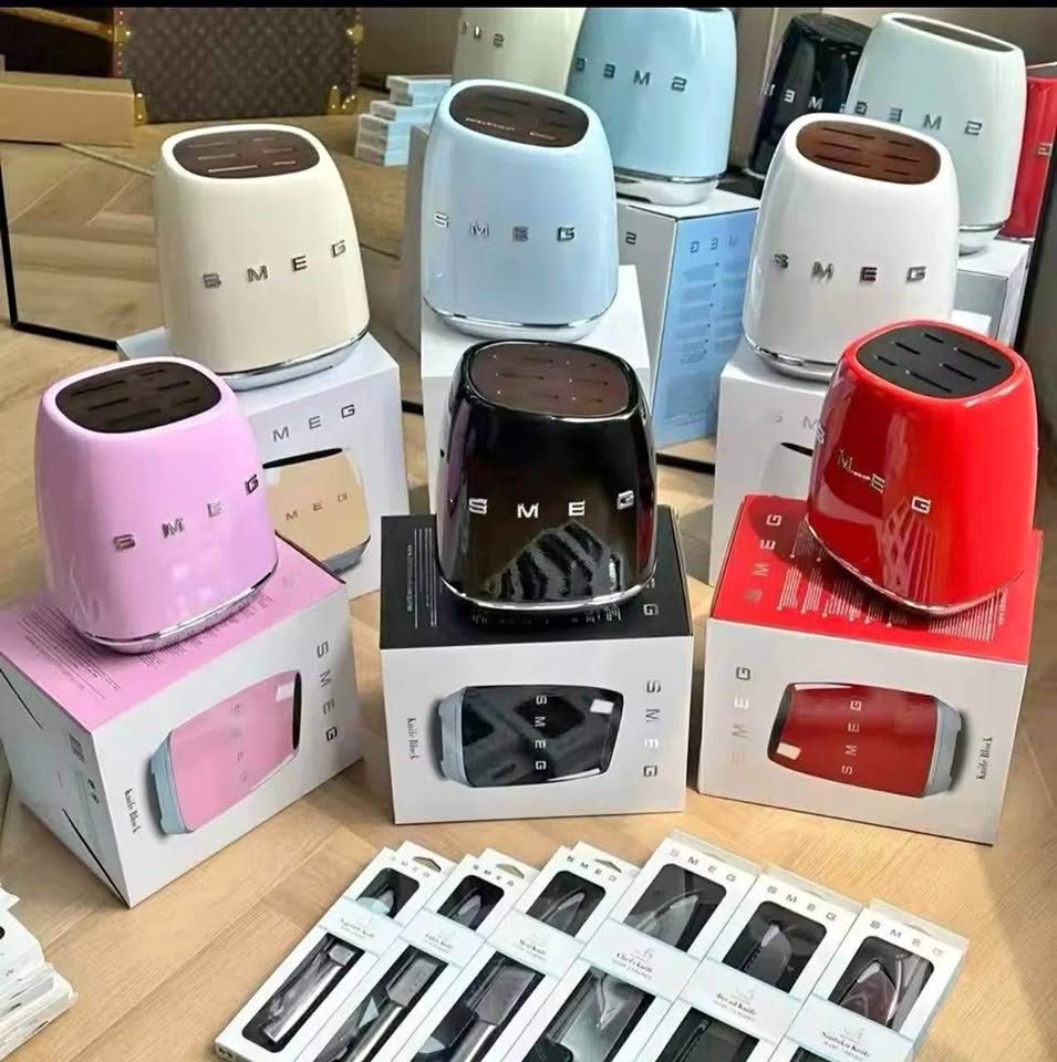 SMEG Retro Knife Block