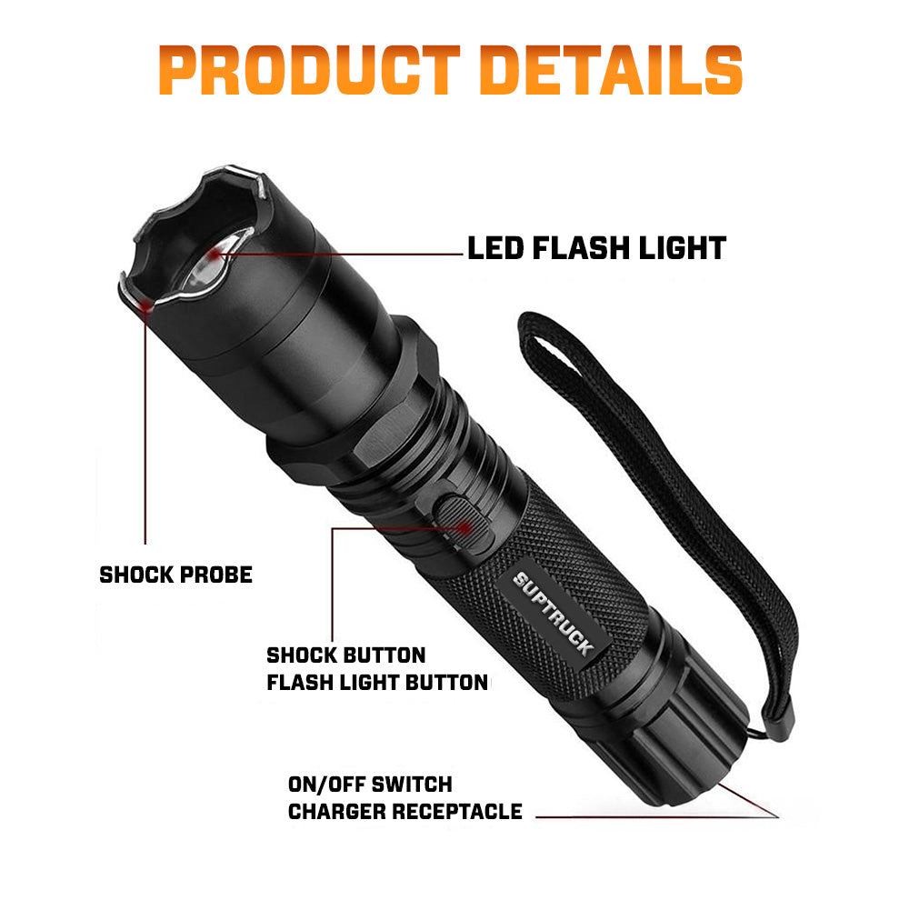 💥 2025 Flash Sale 75% OFF ️🔦 SUPTRUCK™ VoltGuard X95 Tactical Stun Flashlight ⚡ Light in Dark, Power in Danger
