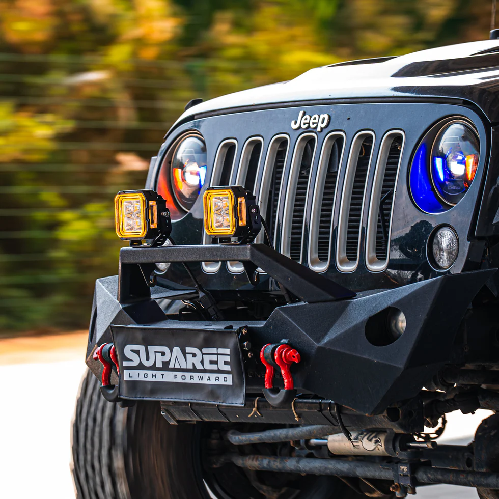 SUPAREE HYPER 5″ LED Off-Road Lights | IP68/69K Waterproof, DRL & Stepped Halo Twin Kit