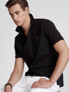 Ralph Laure* Cotton Lapel Short Sleeve POLO Shirt